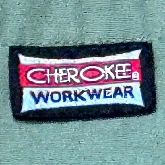 Cherokee Workwear Unisex Green Medical Scrub Pants Size L Drawstring Men Women - Picture 3 of 6